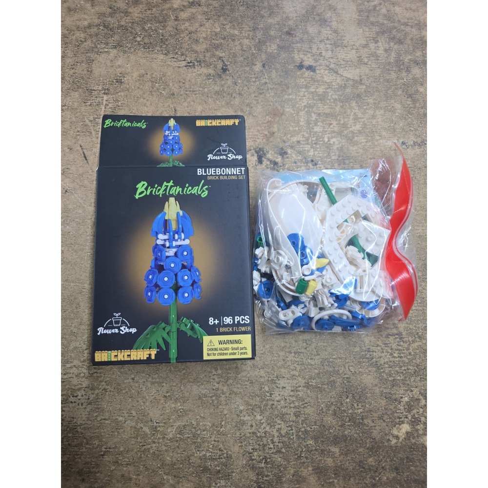 Bricktanicals Bluebonnet 96-PC Buildable Flower Set – Brickcraft 8+